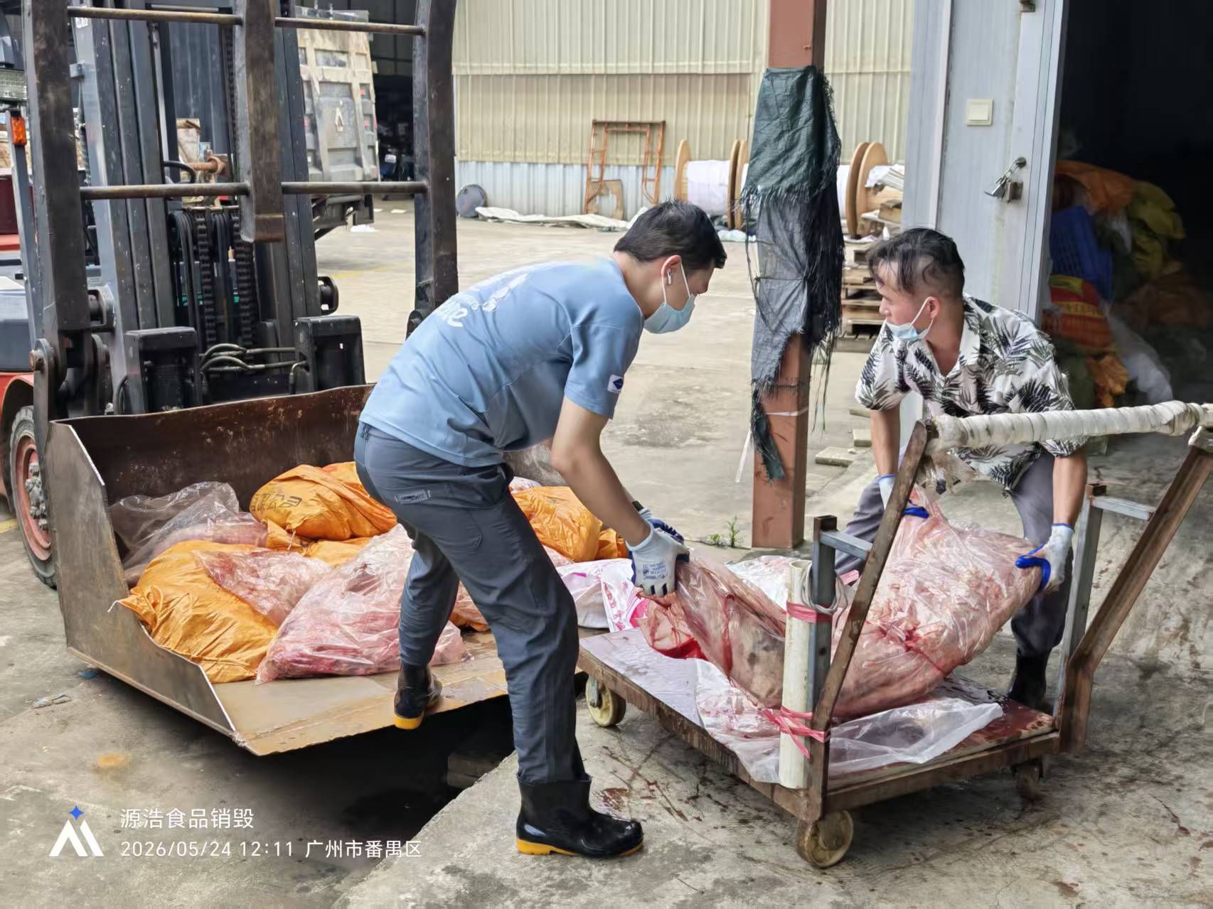 东莞冷冻食品销毁